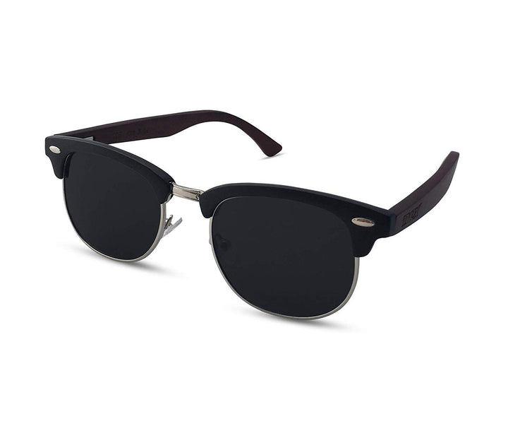 TWO-X Sonnenbrille WF schwarz getönt 50er 70er Vintage Holzbügel
