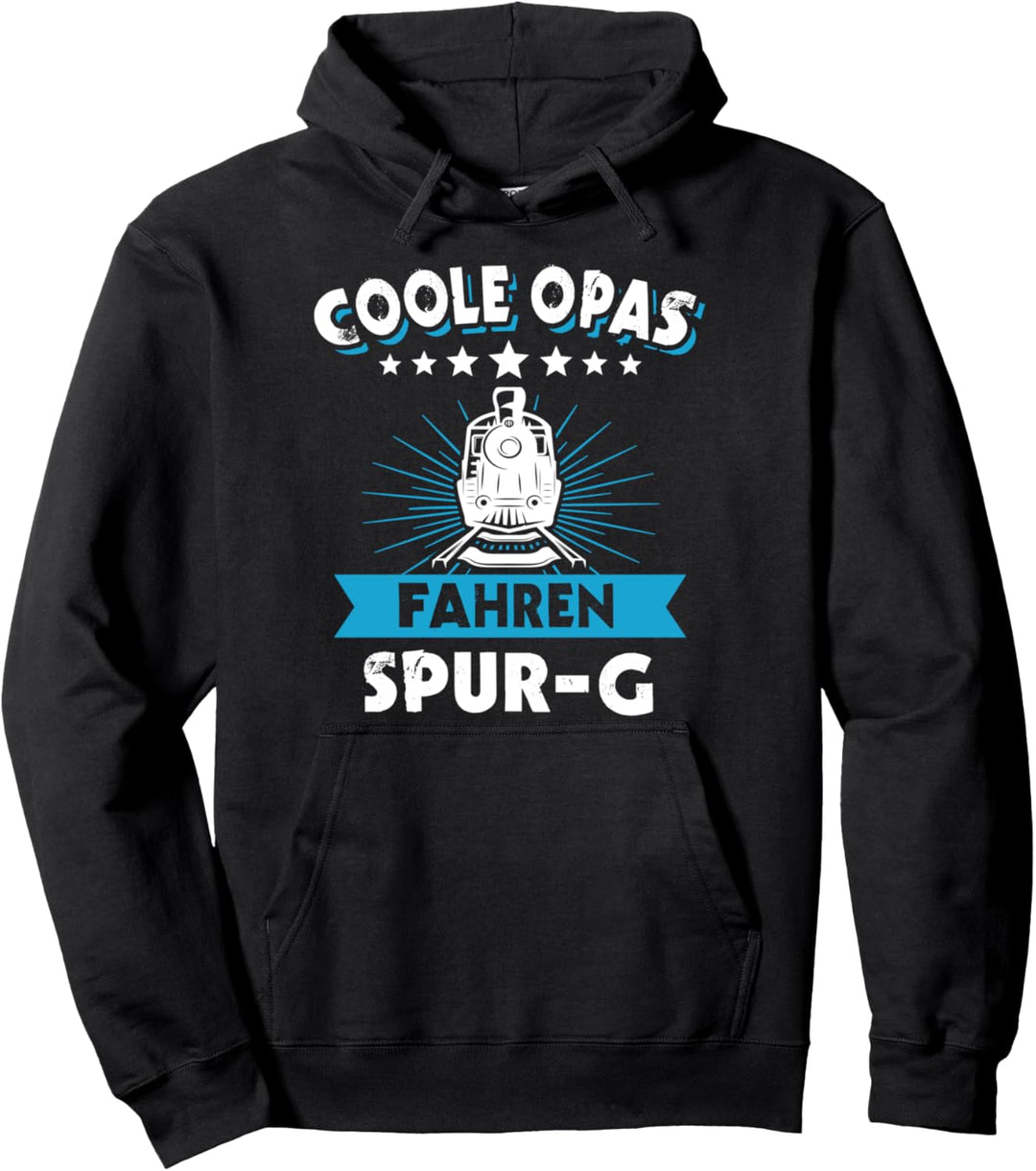Gartenbahn Dampflok Modelleisenbahn Opa Geschenk Opas Pullover Hoodie