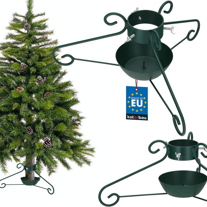 KOTARBAU® Weihnachtsbaumständer mit Wassertank Grün dekorative Christbaumständer Tannenbaumständer m