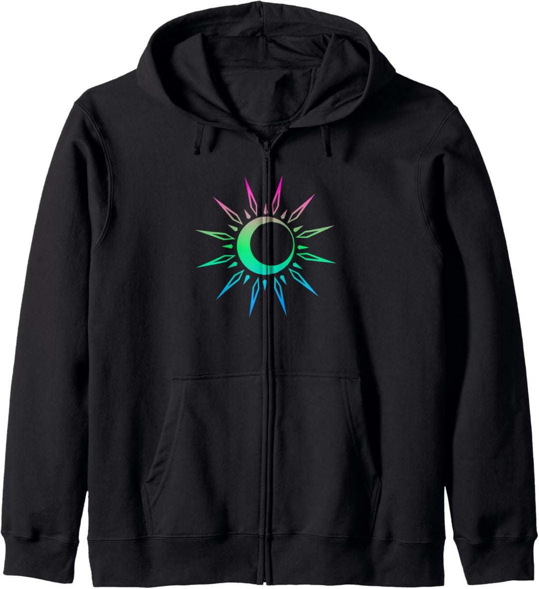 Polysexueller Himmlischer Spiritueller Poly Pride Sun Moon Kapuzenjacke