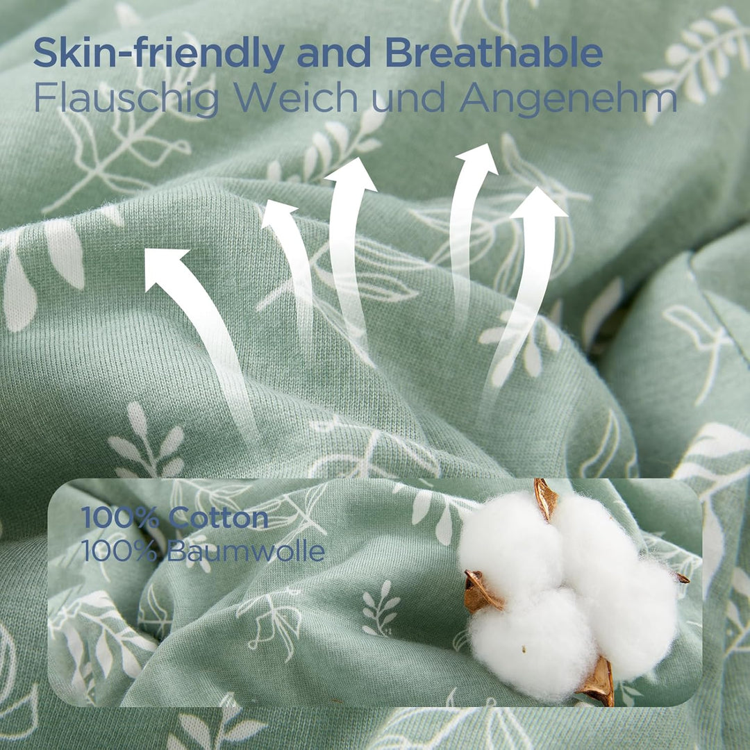 Duomiaomiao Baby Schlafsack mit füssen, Winter mit füssen,100% Baumwolle Schlafsack Baby, Baby Junge