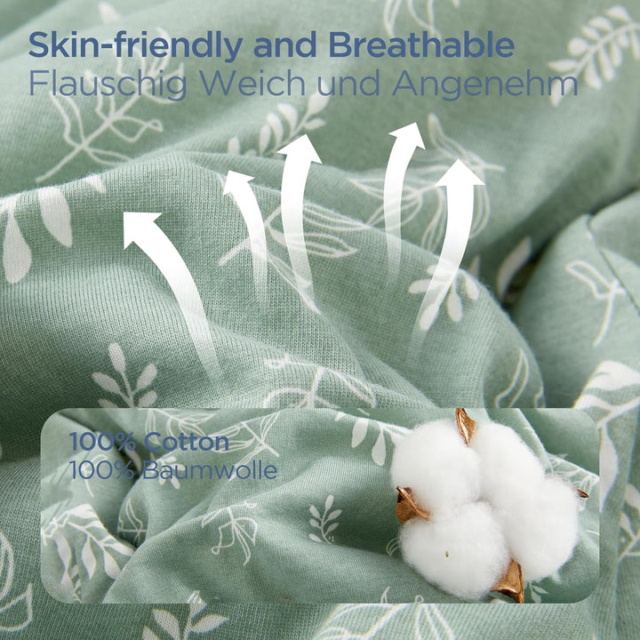 Duomiaomiao Baby Schlafsack mit füssen, Winter mit füssen,100% Baumwolle Schlafsack Baby, Baby Junge