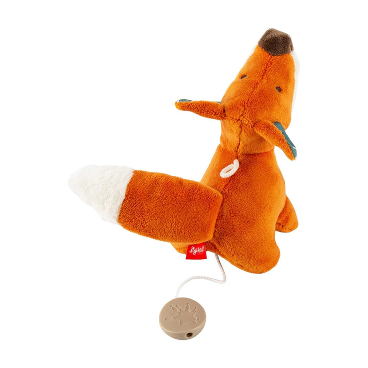 Mini Spieluhr Fuchs Einschlafhilfe Baby Spielzeug Melodie Kuscheltier orange, orange