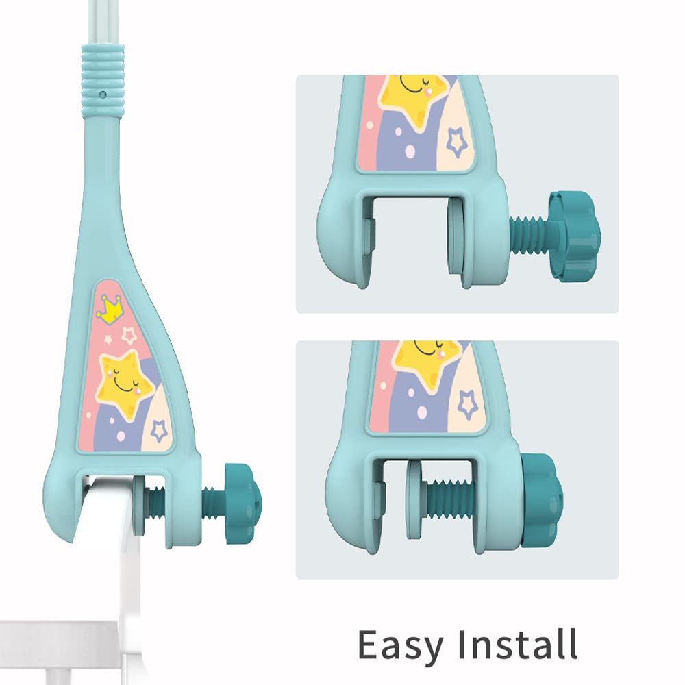 Eners Baby Musik Mobile Babybett, Spieluhr Mobile Baby Mädchen Junge, Mobile Halterung Babybett Wick