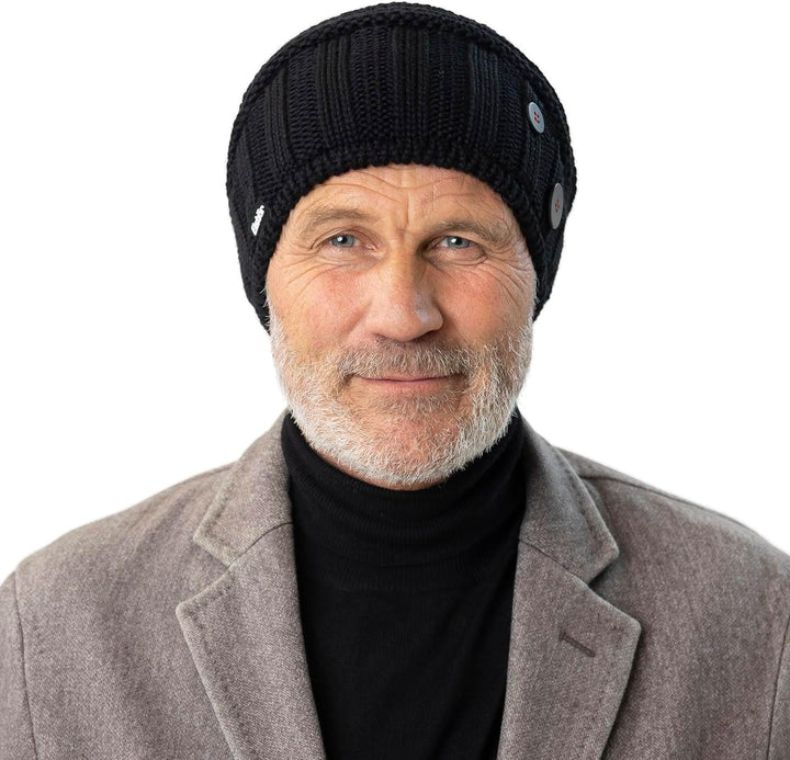 Eisbär Cullen Oversize Beanie Strickmütze Mütze Oversize-Mütze Skimütze Wintermütze Wollmütze Damen/