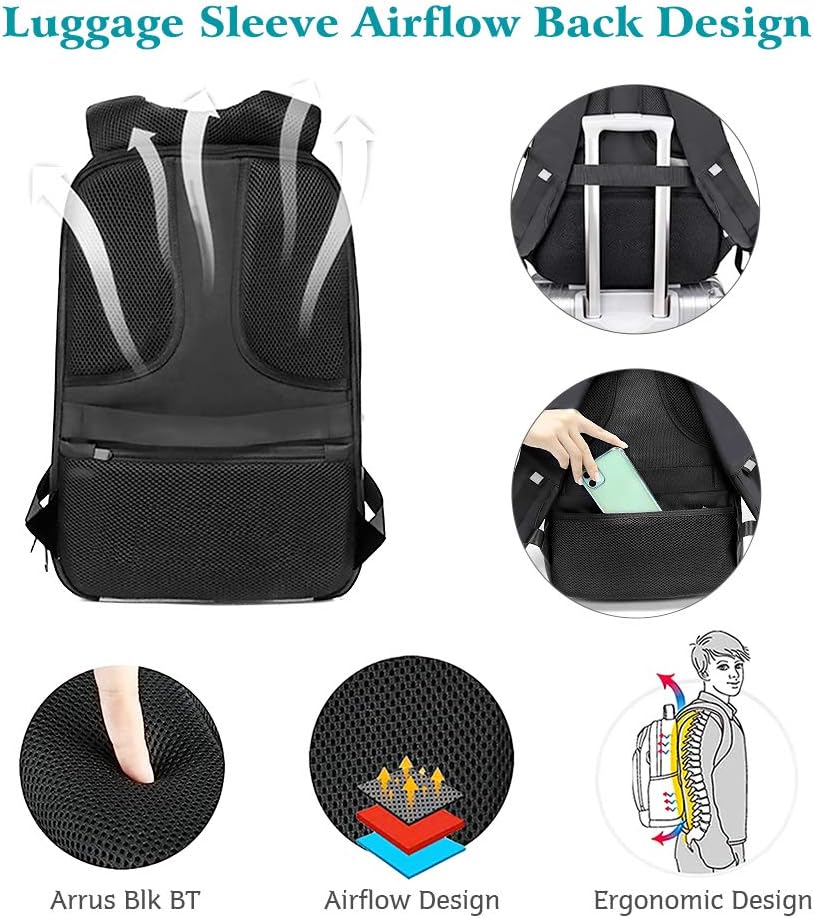 Gelrova LED Rucksack mit App-Steuerung, Dynamische LED Display, Laptop-Rucksack, Leicht & Langlebig,