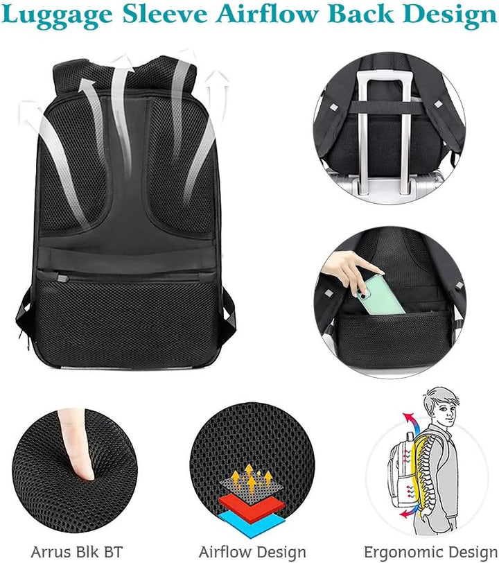 Gelrova LED Rucksack mit App-Steuerung, Dynamische LED Display, Laptop-Rucksack, Leicht & Langlebig,