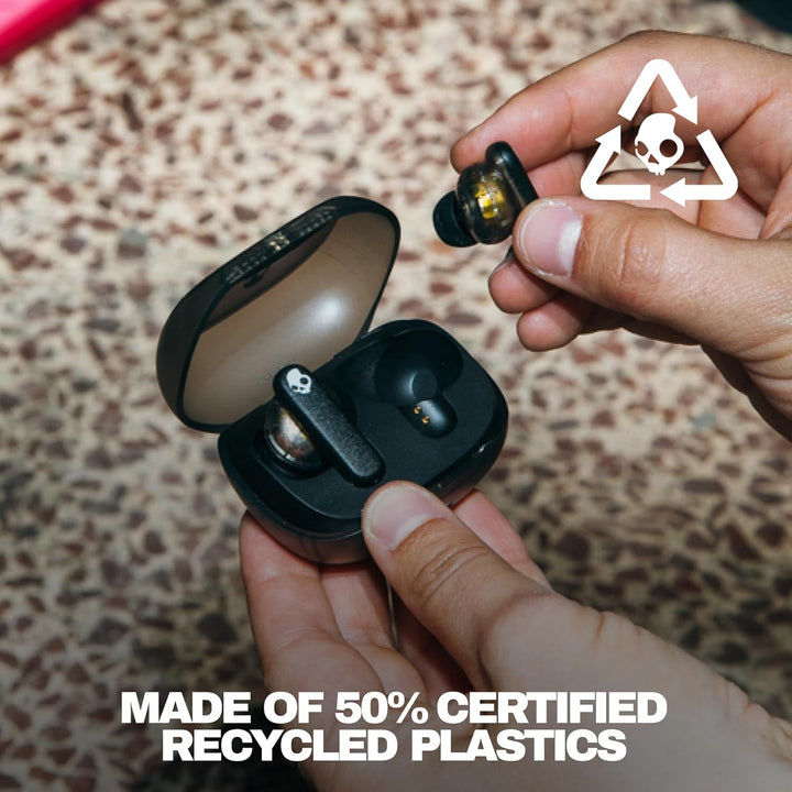 Skullcandy Smokin’ Buds Wireless Earbuds, Bluetooth-Kopfhörer, schallisolierende Passform, bis zu 20
