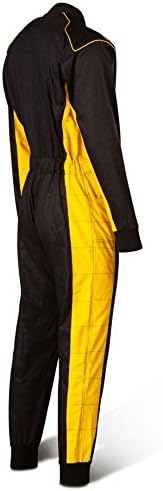 Speed Kartoverall Schwarz/gelb - Denver HS-2 Modell 2018 Racewear (150)