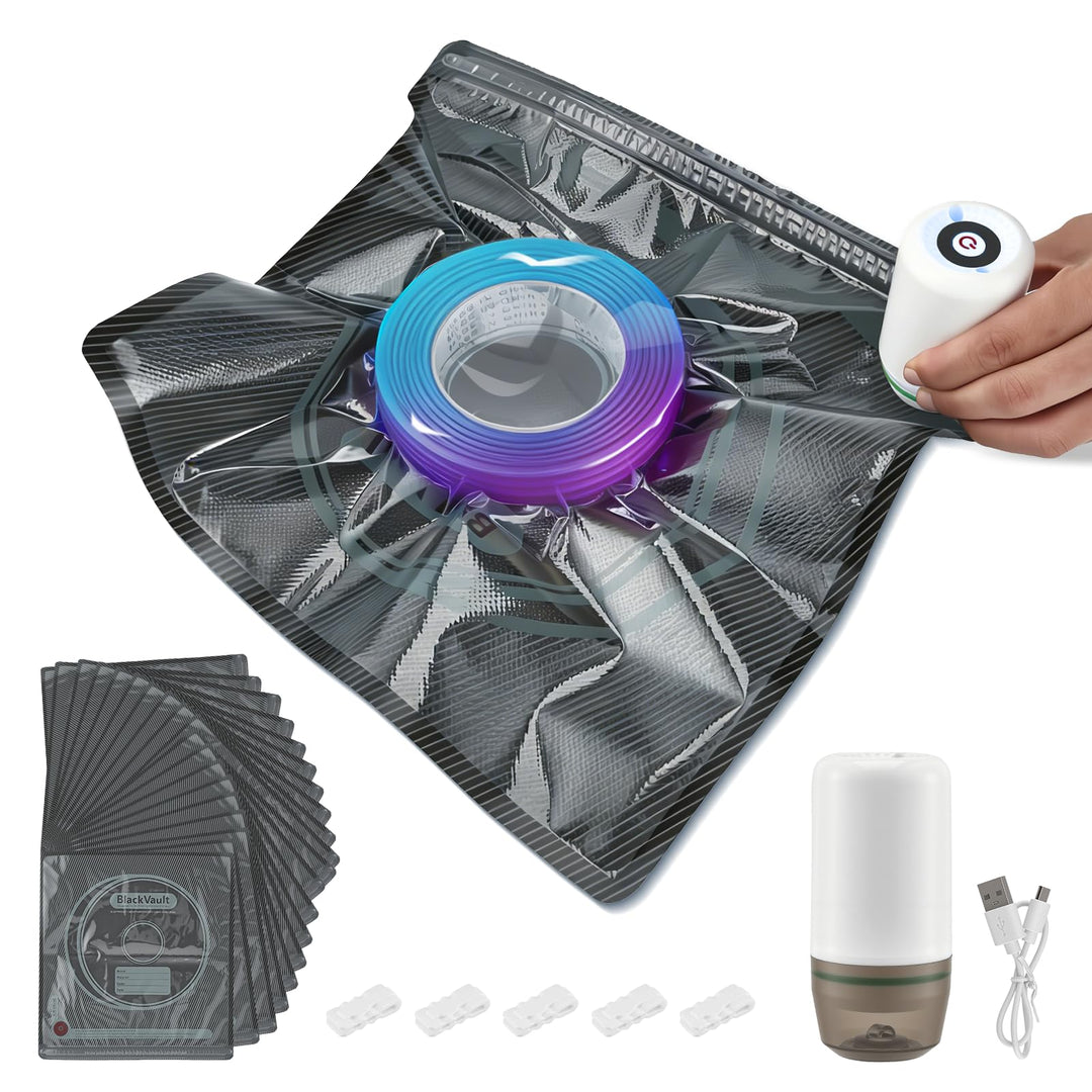 20er Set 3D Drucker Filament Vakuum Aufbewahrung mit USB-Pumpe, Lichtdichte Vakuumbeutel 30x34cm, Fe