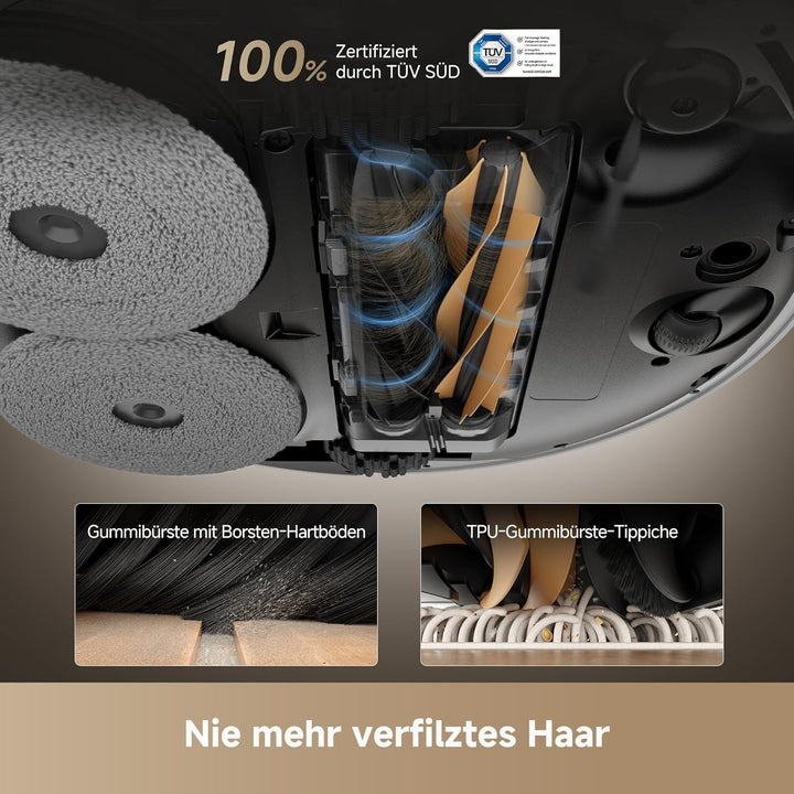 dreame X50 Ultra Complete Saugroboter mit Wischfunktion,20.000Pa Saugkraft,6 cm Hindernisfreiheit, m