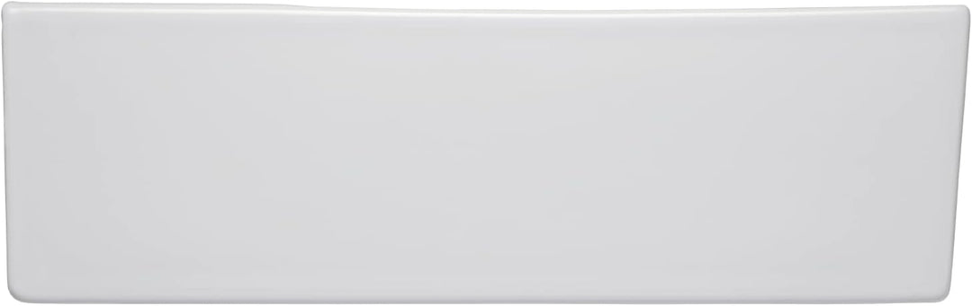 aquaSu® Moderner Waschtisch Malea 60 cm | Design-Waschbecken mit Überlauf und Hahnloch | Hänge-Wasch