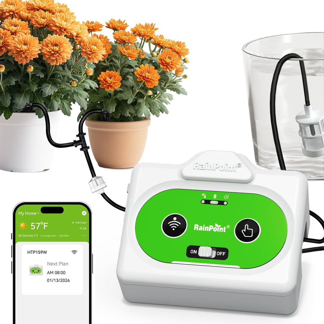 RAINPOINT Automatisches Bewässerungssystem WiFi, APP-Fernbedienung Bewässerung Zimmerpflanzen für Ba