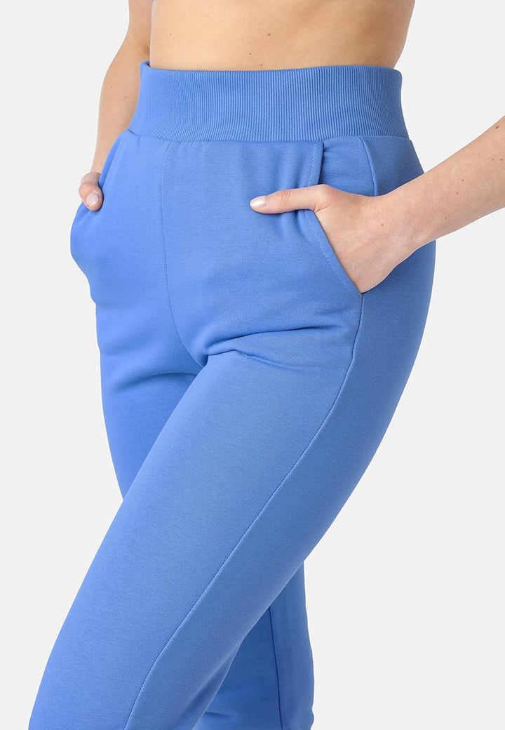 Bellivalini Sportanzug Damen Jogginganzug aus Baumwolle Zweiteiler Lange Ärmel BLV222 XS Blau, XS Bl