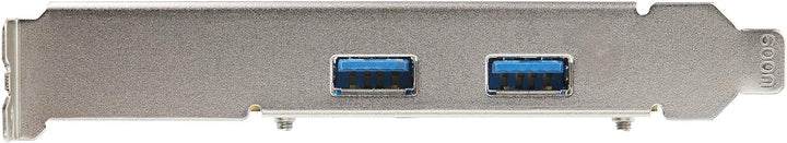 StarTech.com 2-Port USB PCIe Adapter - 10Gbit/s pro Port - USB 3.2 Gen 2 Typ-A PCI Express 3.0 x2 Ho