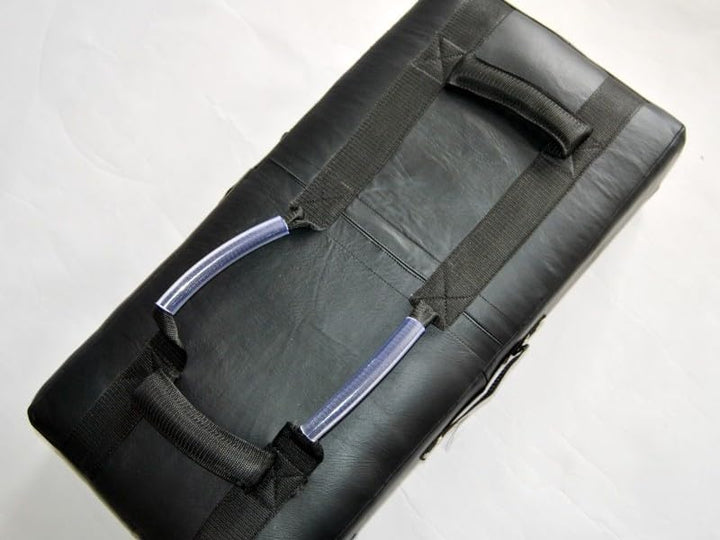 Schlagpolster Jumbo - Griffe Oben, seitlich - 75 x 37 x 15 cm - Echtleder schwarz