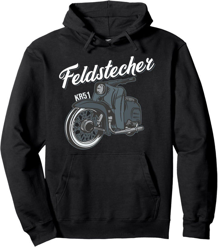 Feldstecher Schwalbe KR51 Simson Mofa Moped Kulturerbe DDR Pullover Hoodie