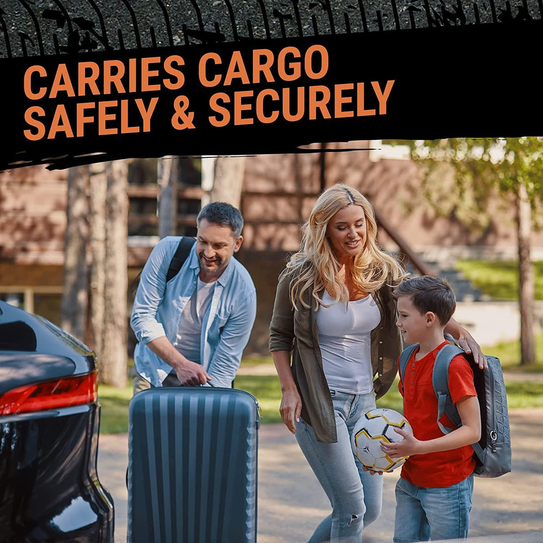 Grit Performance Gepäcknetz Auto & Anhängernetz - Dehnbar bis 180x240 cm - Für Dachgepäckträger, Kof