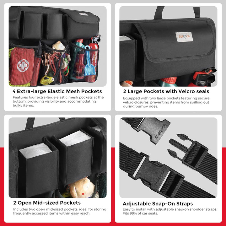 SURDOCA Auto Kofferraum Organizer für SUV, [7 Mal AKTUALISIERT] Auto Kofferraumtasche, Autozubehör I