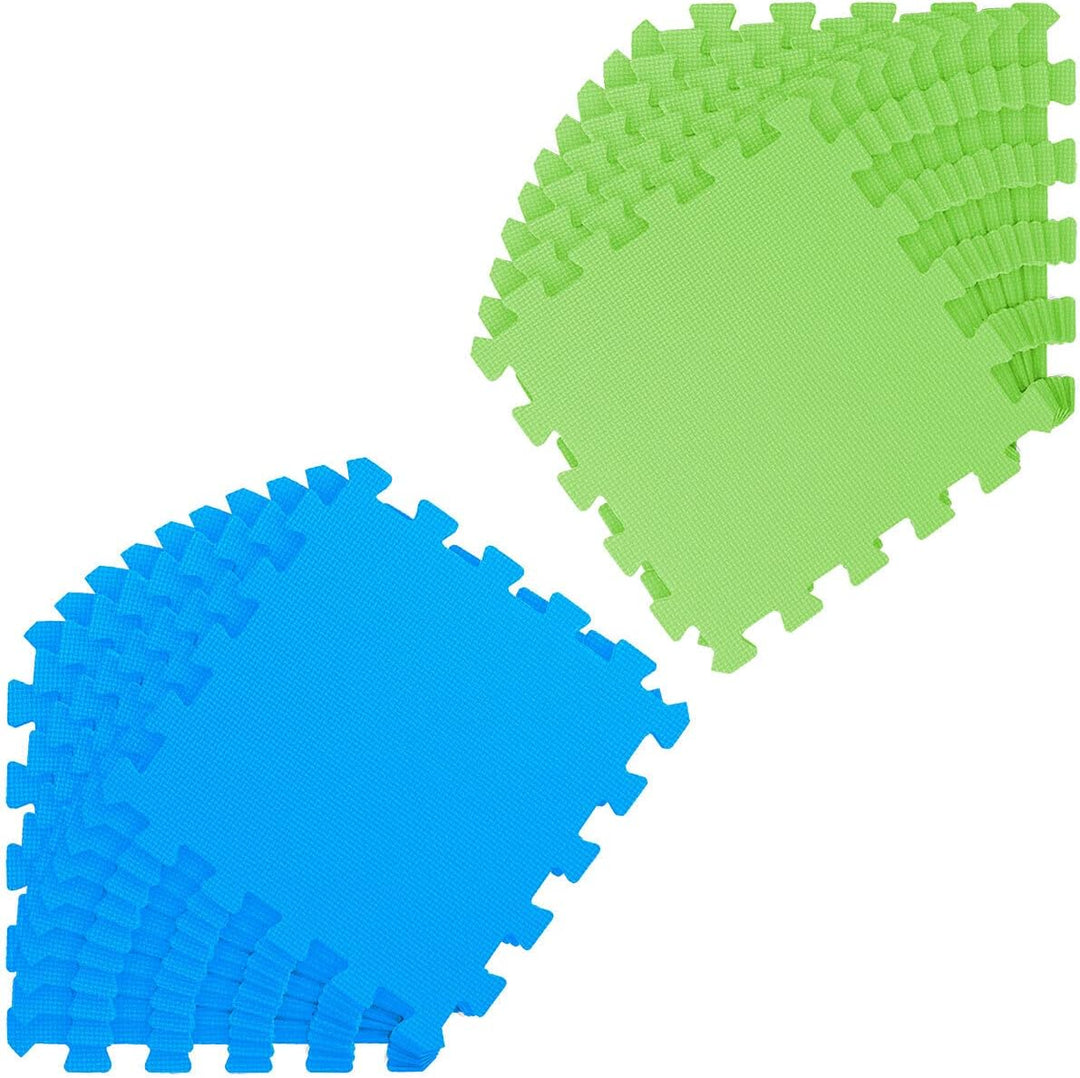 LittleTom 18 Teile Spielmatte Baby ab Null - 30x30 Schaumstoff Puzzlematte Kinder Isomatte Baby Spie