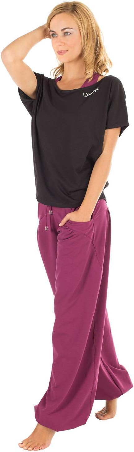 WINSHAPE Damen Trainingshose Dance Fitness Freizeit Sport XXL Berry-love, XXL Berry-love