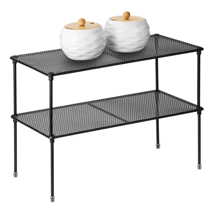 2er-Pack Küchenschrank-Regal-Organizer für Schrank, erweiterbare und stapelbare Theke Schrank Organi