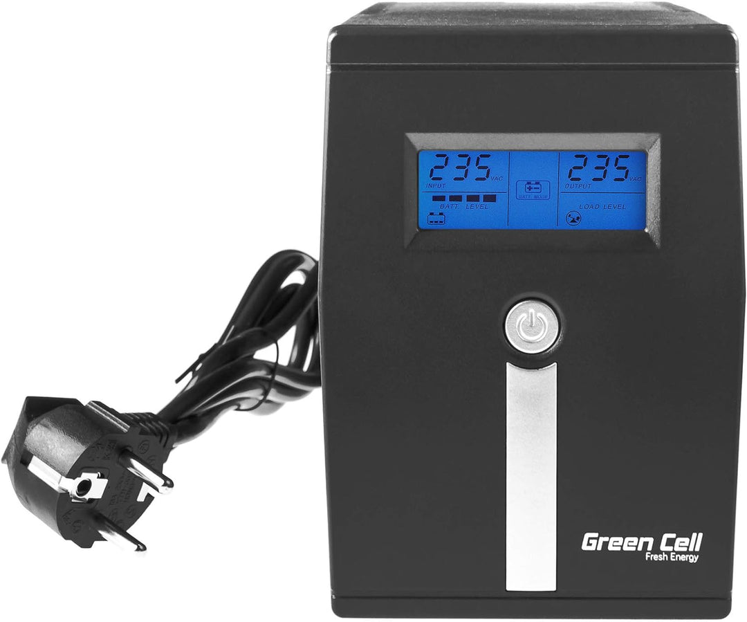 Green Cell 800VA 480W Überspannungsschutz 230V schwarz