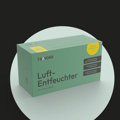 TRAVORA Luftentfeuchter Auto Kissen 1 kg mit Anti-Rutsch Pad - Entfeuchter Auto - Luftentfeuchter Au