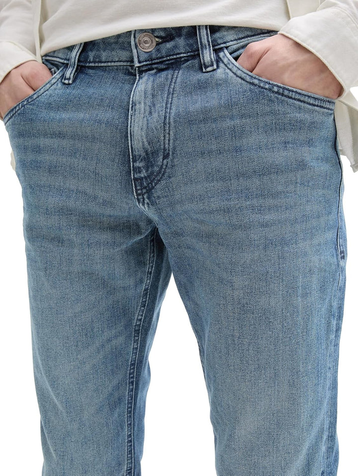 TOM TAILOR Herren Marvin Straight Jeans 28W / 32L 10281 - Mid Stone Wash Denim, 28W / 32L 10281 - Mi