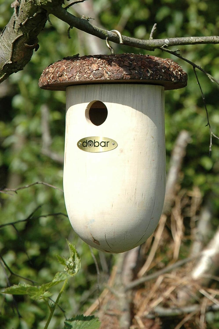 dobar 37140e Nistkasten Eichelform- Vogelkasten aus Massivholz - Nisthilfe für Blaumeisen - Meisenka