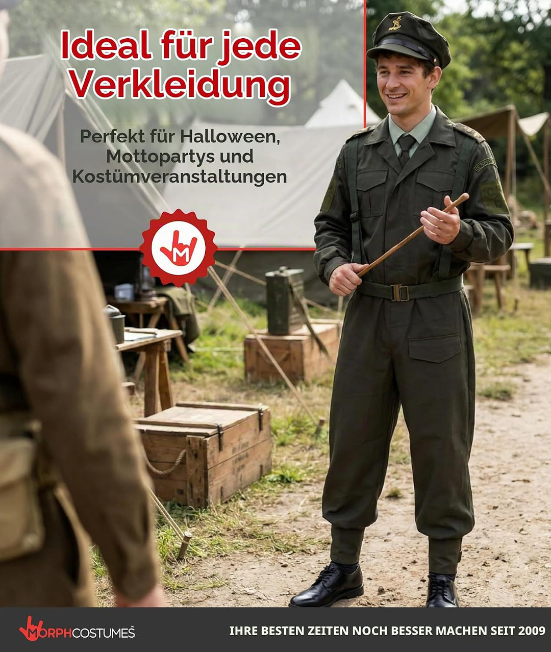 Fun Shack Militär Kostüm Herren, Militär Uniform Herren, Militär Anzug Herren, Kostüm Herren Army, S