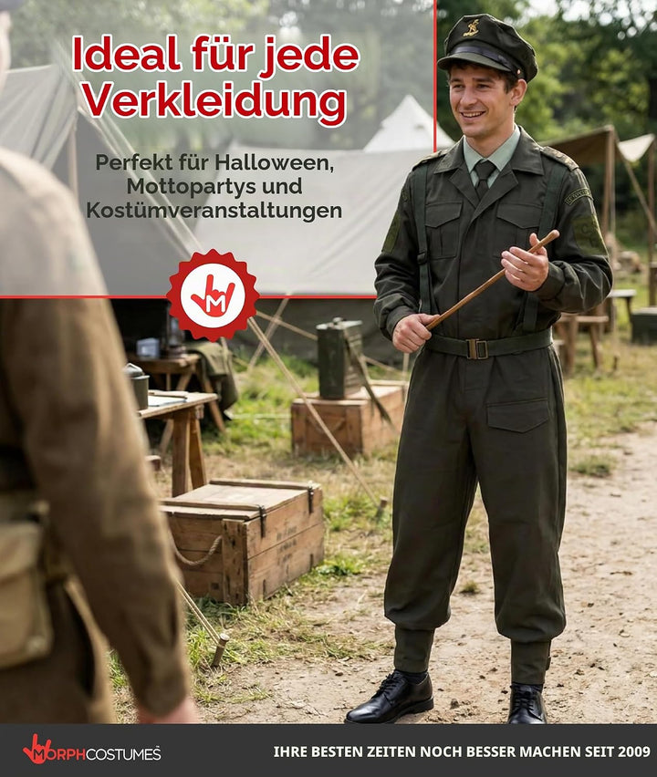 Fun Shack Militär Kostüm Herren, Militär Uniform Herren, Militär Anzug Herren, Kostüm Herren Army, S