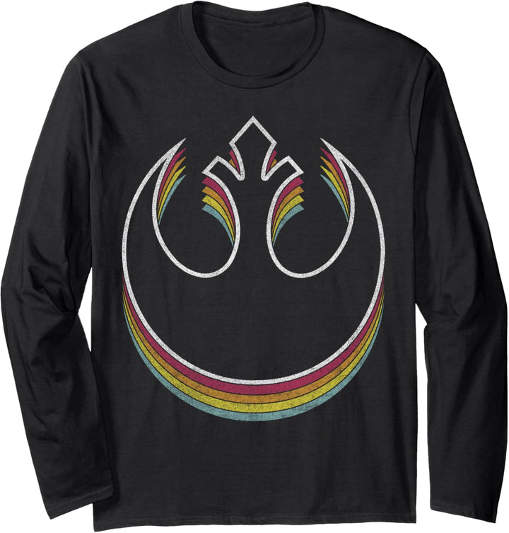 Star Wars Rebel Rainbow 3D Langarmshirt