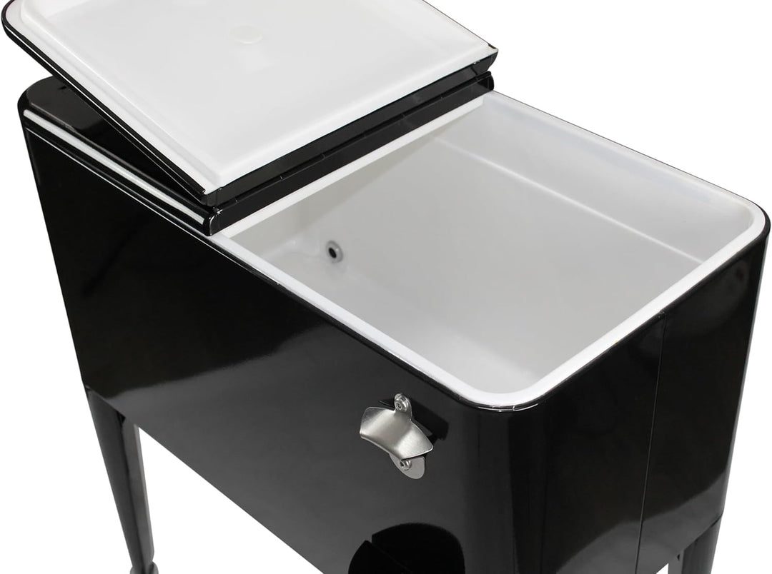 Kailua Cooler - Kühlbox, Kühlwagen, Getränkekühler Schwarz, Schwarz