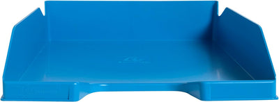 Exacompta 113283D 6er Pack Briefablage BeeBlue aus Recycling-Kunststoff DIN A4. Ideale Briefkörbe fü