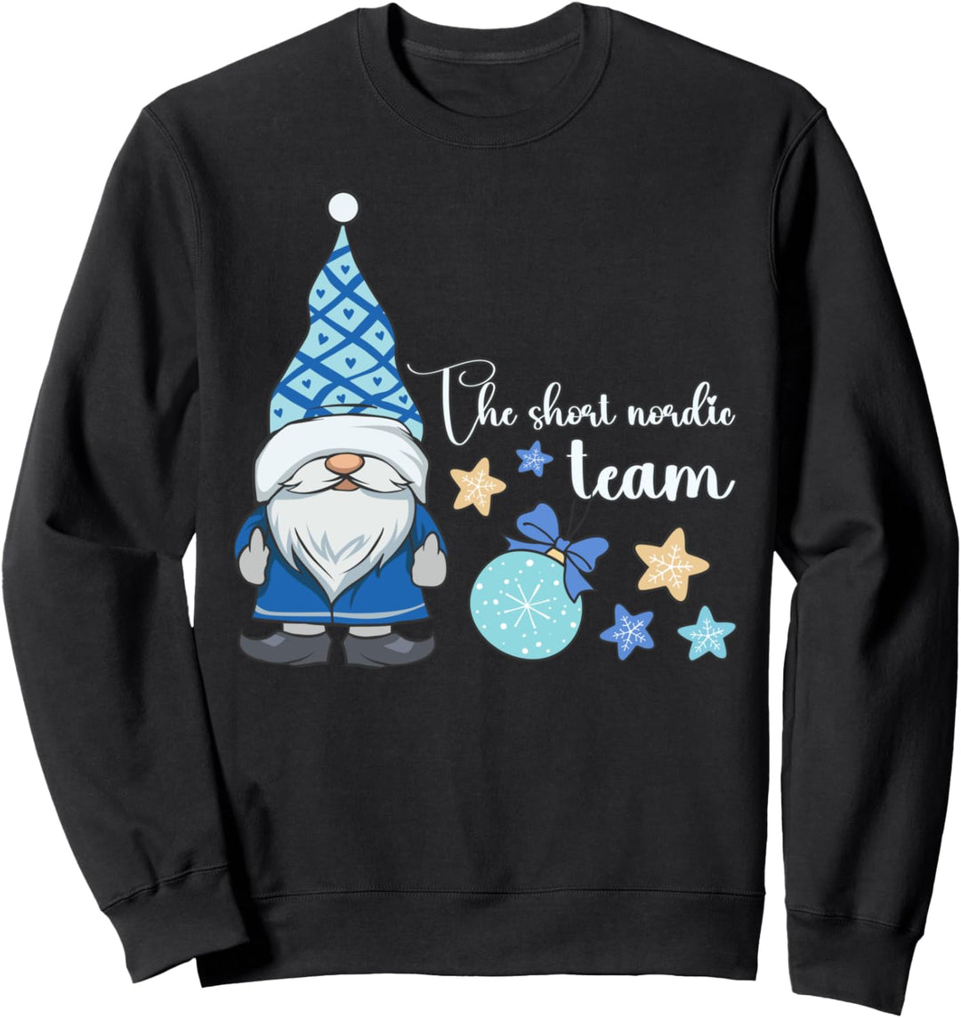Winter Wichtel, Short Nordic Team, Weihnachts-Gnom Sweatshirt
