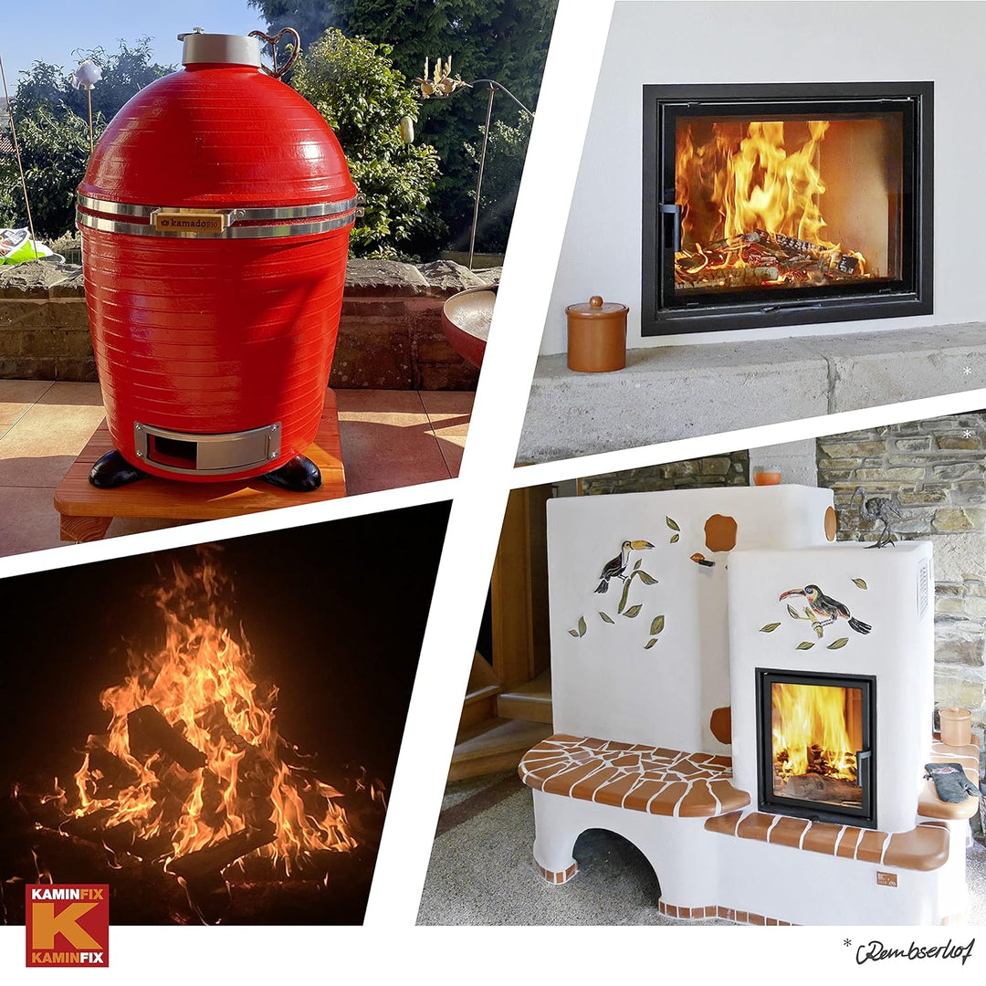 Feuerfester Kleber, Schamottekleber, Kaminofenkleber, hitzebeständig bis 1600°C!