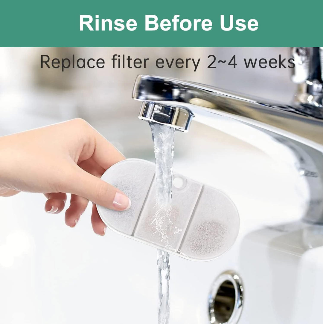 10 Set Ersatzfilter für Trinkbrunnen, Katzenbrunnen 10 Stück Kohlefilter und 10 Stück Schaumfilter f
