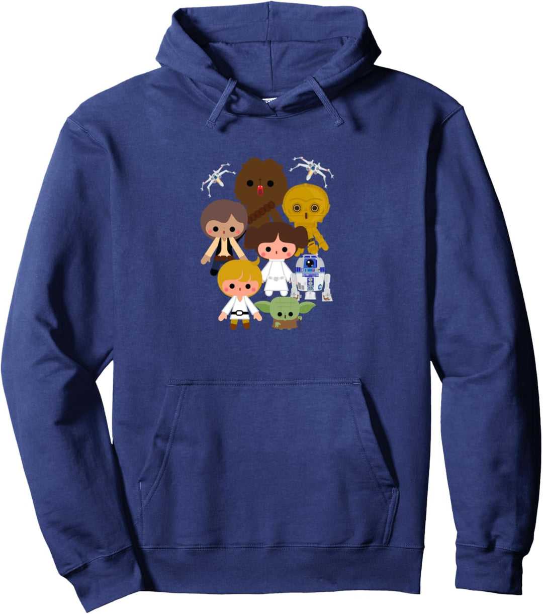 Star Wars Cute Kawaii Style Heroes Pullover Hoodie