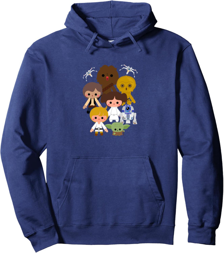Star Wars Cute Kawaii Style Heroes Pullover Hoodie