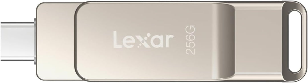Lexar D40E 256 GB Dual Drive USB 3.2 Gen 1 Type-C Jump Drive, USB-C Flash Drive, Metallgehäuse, schw