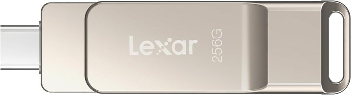 Lexar D40E 256 GB Dual Drive USB 3.2 Gen 1 Type-C Jump Drive, USB-C Flash Drive, Metallgehäuse, schw