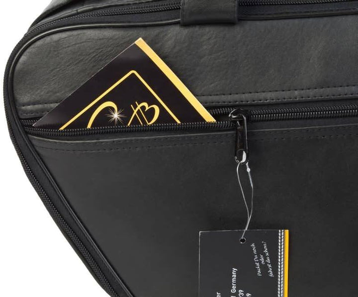 made4bikers: Koffer-Innentaschen aus Leder passend für Harley-Davidson Road King mit Leder-Koffern