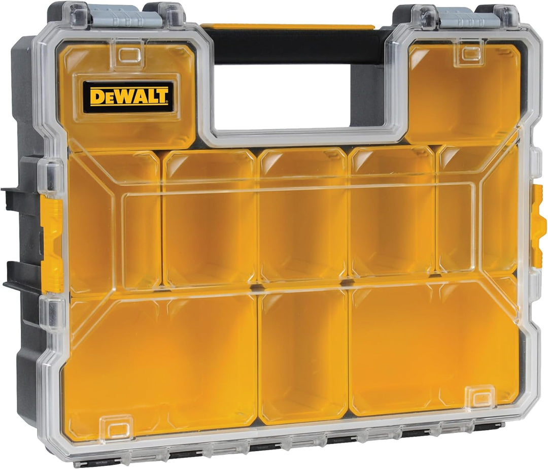 DEWALT Organizer Box mit Trennwänden, Metallverschluss, 10 Fächer (DWST14825)