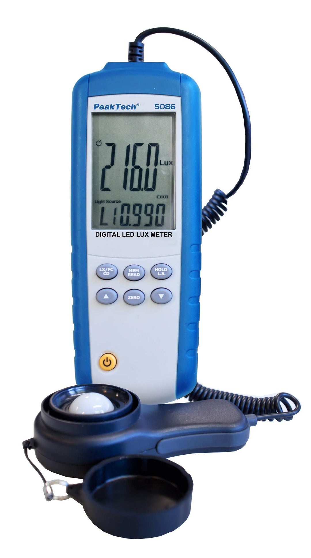 Peaktech 5086 Digitales LED Lux-Messgerät, 3 3/4-stellig