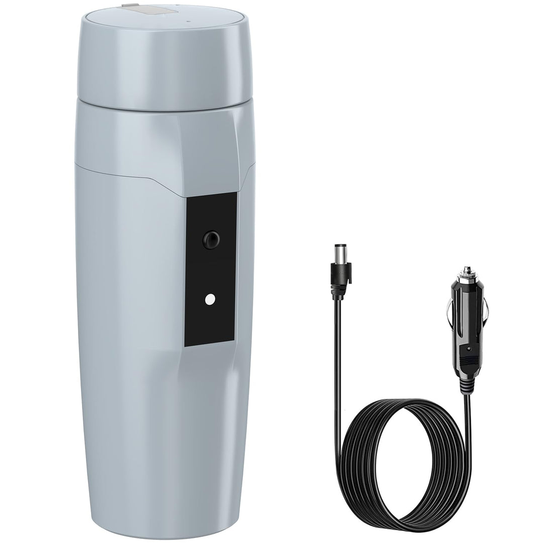 Tragbarer 12V Auto Wasserkocher Boiler, Kleiner Elektrischer Reisewasserkocher, 80W Schneller Warmwa
