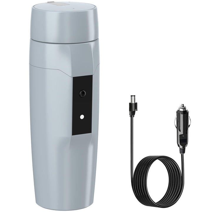 Tragbarer 12V Auto Wasserkocher Boiler, Kleiner Elektrischer Reisewasserkocher, 80W Schneller Warmwa