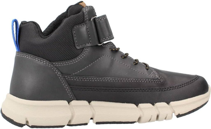 Geox Jungen J Flexyper Boy Sneaker 28 EU Schwarz, 28 EU Schwarz