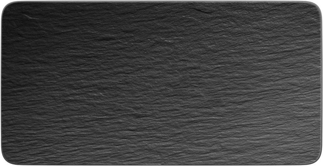 Villeroy & Boch - Manufacture Rock Servierplatte rechteckig, schwarz Manufacture Rock Schale, 430 ml