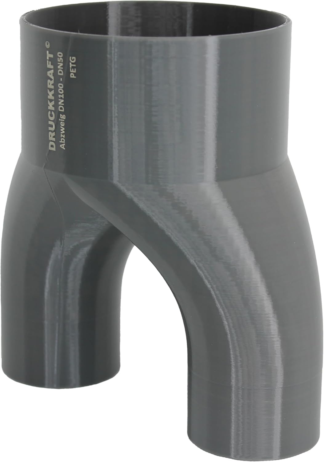 DRUCKKRAFT 2-Wege Abzweig Rohr DN100 - DN50 | Abzweigstück | Y-Verteiler | Absauganlage | Rohrverbin